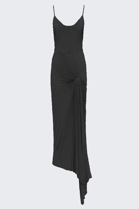 Black Dazed Maxi Dress Trendy Floral Print Maxi Dress