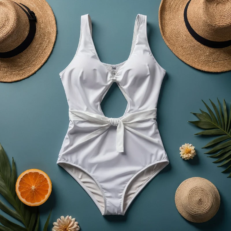 Cheeky One Piece Swimsuit Cross-Back Bikini