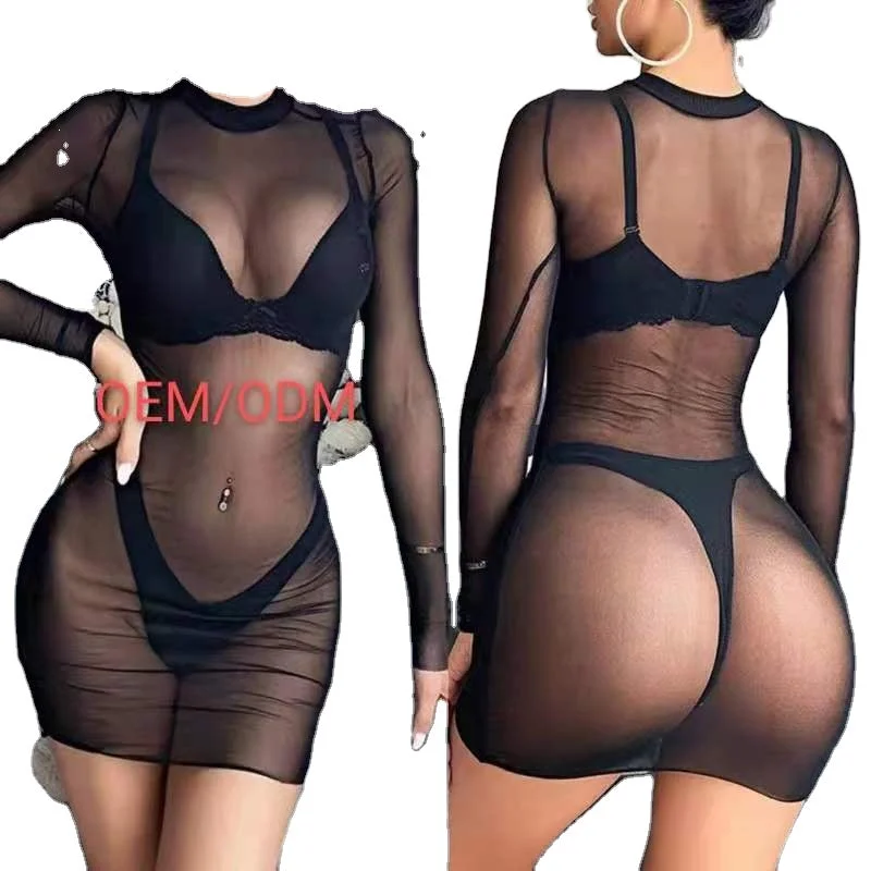 Custom Sexy Women Beach Dress Mesh Bathing Suit Cover Up Sheer Bikini Vestido Swimwear Clubwear Robe tan through swimwear fabric Shiny One-Piece Swimsuit Custom Sexy Women Beach Dress Mesh Bathing Suit Cover Up Sheer Bikini Vestido Swimwear Clubwear Robe tan through swimwear fabric Shiny One-Piece Swimsuit