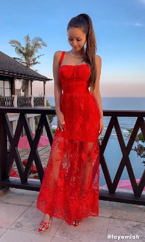 Forbidden Romance Red Sequin Sheer Mesh Lace Sleeveless Cage Bustier A Line Bandage Maxi Dress Fashionable Chiffon Tiered Maxi Dress Forbidden Romance Red Sequin Sheer Mesh Lace Sleeveless Cage Bustier A Line Bandage Maxi Dress Fashionable Chiffon Tiered Maxi Dress