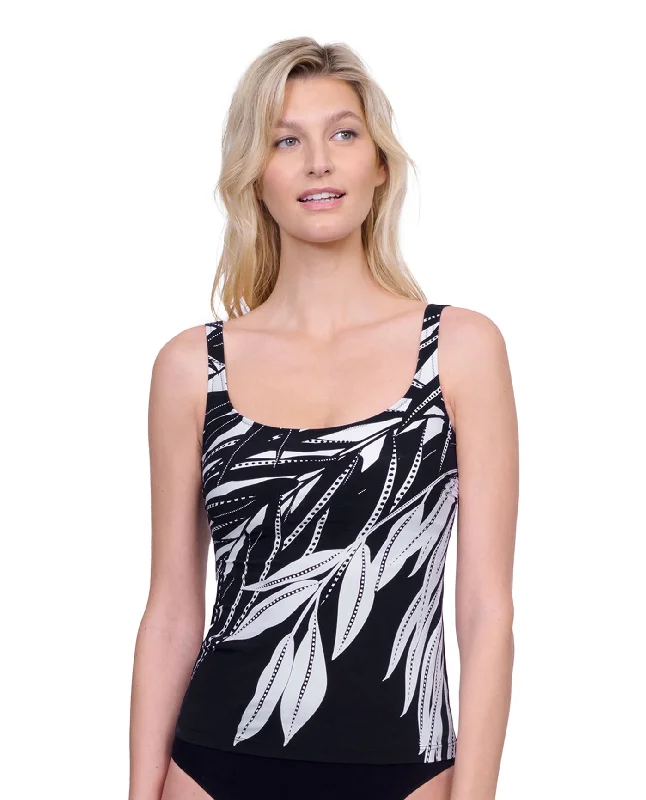 Gottex Nature's Beauty Round Neck Tankini Top Soft Beachwear Set