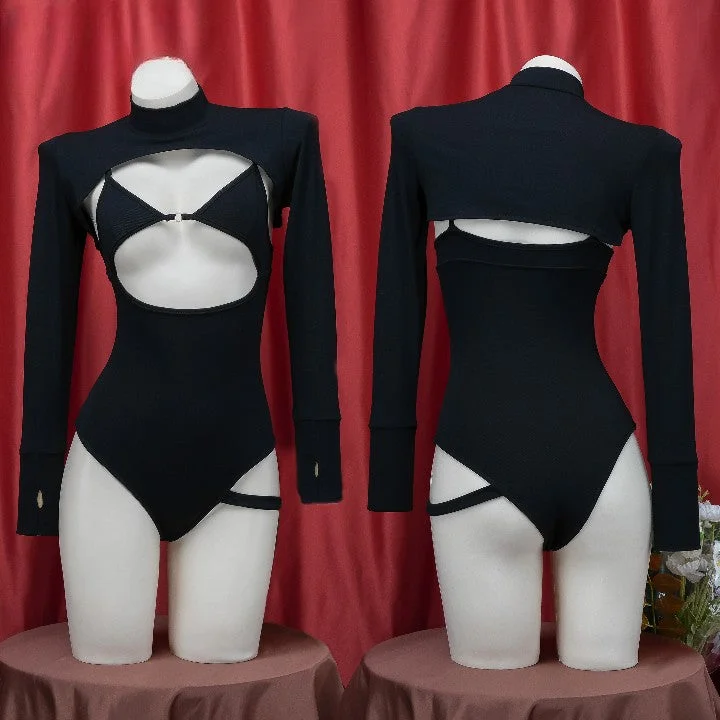 strappy swimsuit KF11144 Stylish Cover-Up Set