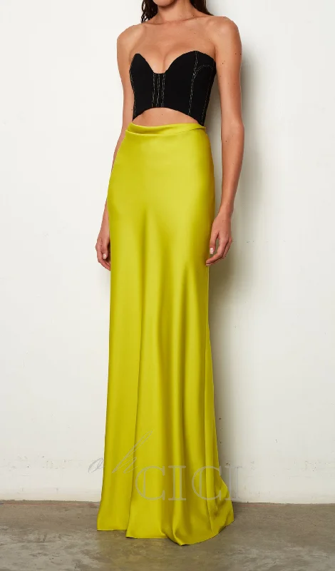 MAVIS CORSETRY STRAPLESS MAXI DRESS SUIT Cozy Ribbed Maxi Dress