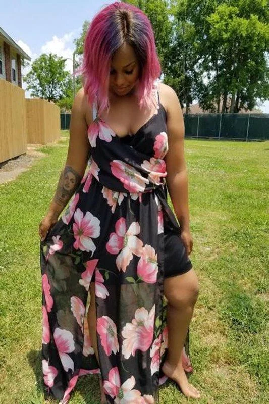 Plus Size Floral Maxi Dress Chic Summer Maxi Dress