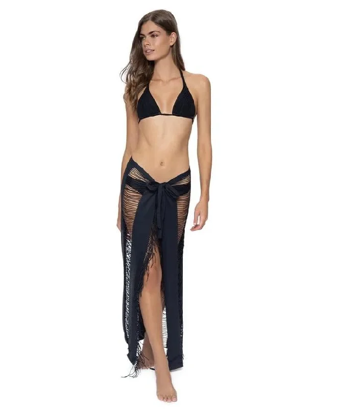 PQ Swim Women's Monique Sarong Sleek Mesh Bikini