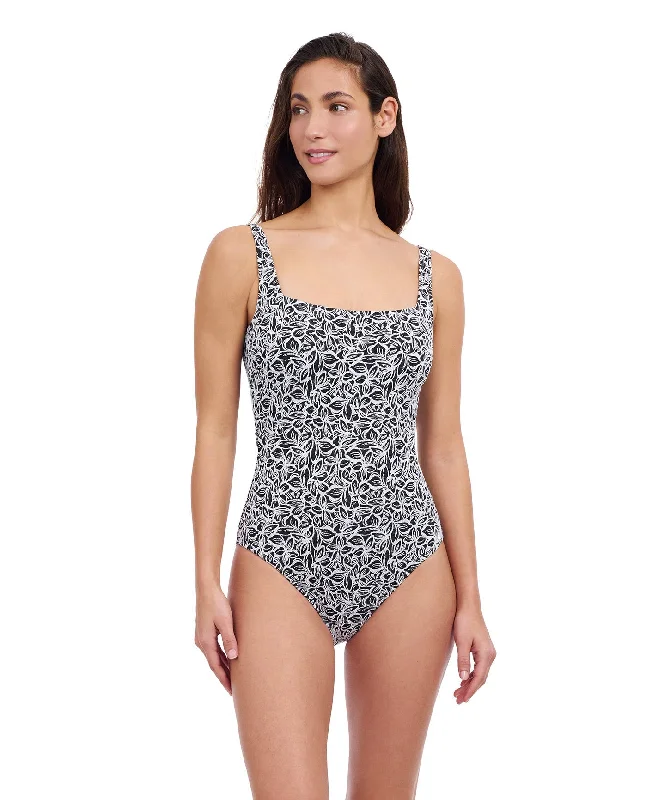 Profile By Gottex Plumeria Textured Square Neck One Piece Swimsuit Sporty Swimsuit Style Profile By Gottex Plumeria Textured Square Neck One Piece Swimsuit Sporty Swimsuit Style
