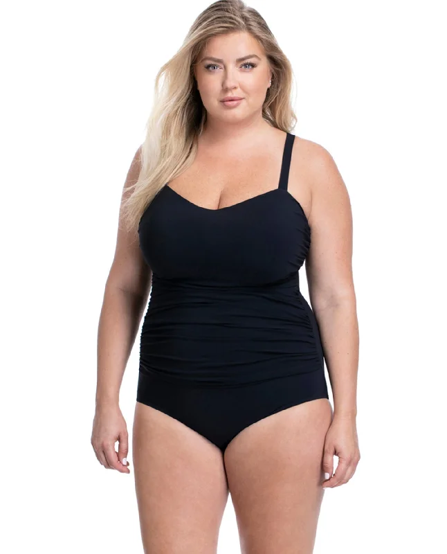 Profile By Gottex Tutti Frutti Plus Size Scoop Neck Shirred Underwire One Piece Swimsuit Deep-V Swimsuit Design Profile By Gottex Tutti Frutti Plus Size Scoop Neck Shirred Underwire One Piece Swimsuit Deep-V Swimsuit Design