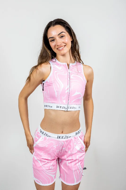 Retro Swim Shorts Sleek Full Coverage