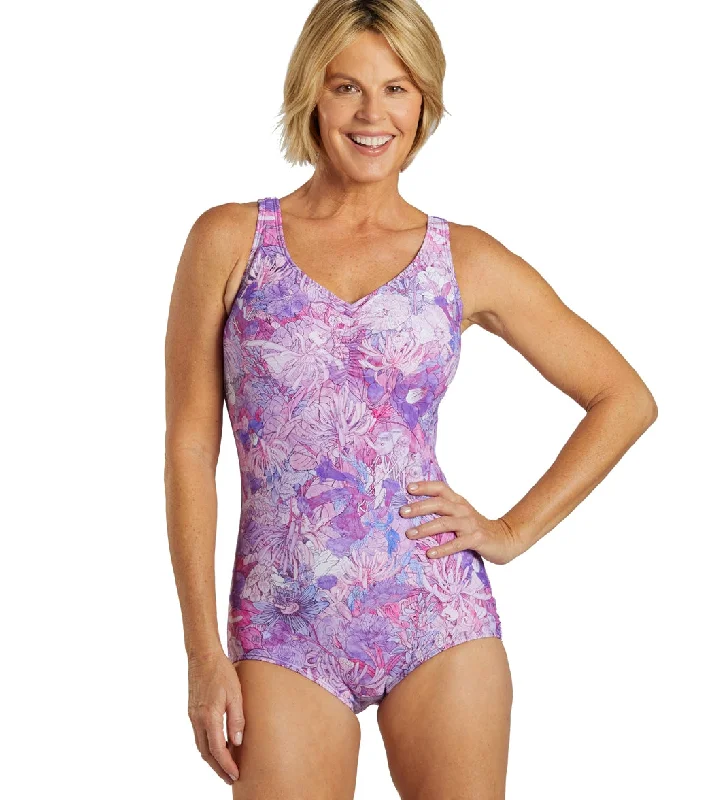 Sporti Jungle Floral Conservative Printed Girl Leg One Piece Swimsuit Flirty Ruffle Swimsuit Sporti Jungle Floral Conservative Printed Girl Leg One Piece Swimsuit Flirty Ruffle Swimsuit
