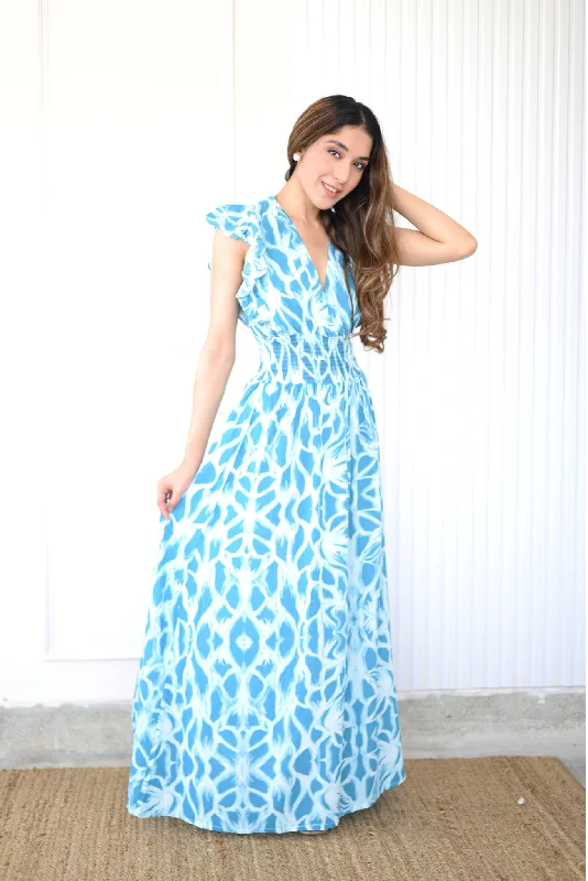 The Bamboo Maxi Dress Comfortable Pleated Maxi Dress
