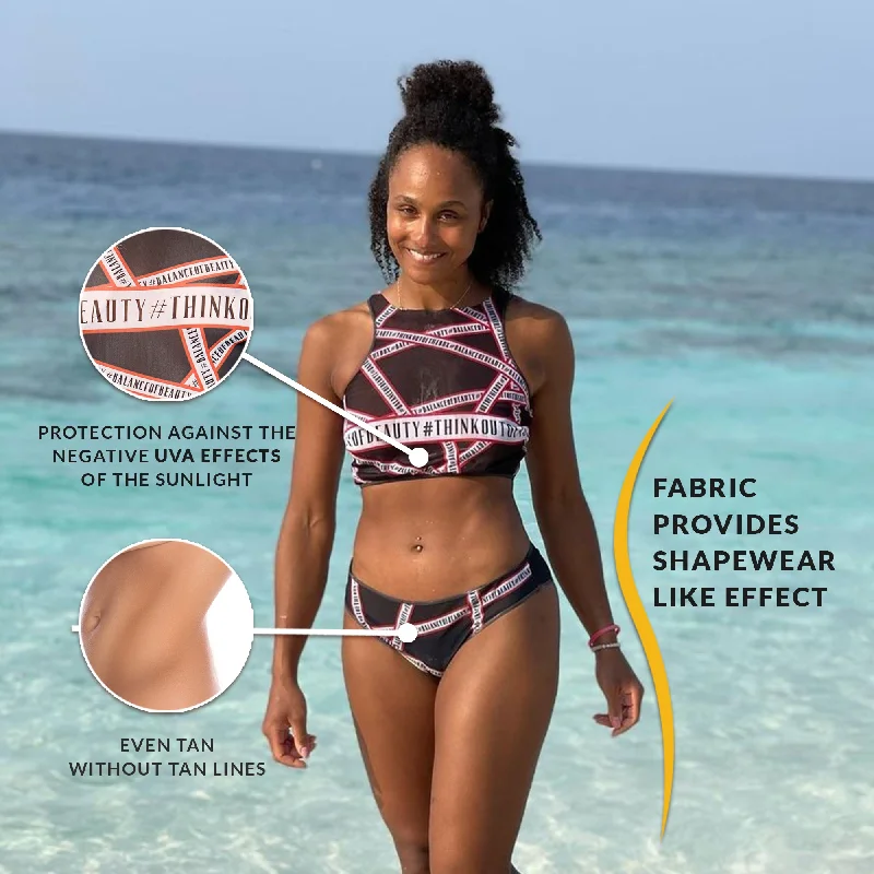 THINK OUT OF THE BOX SWIM TOP & CLASSIC BIKINI Timeless Black Bikini