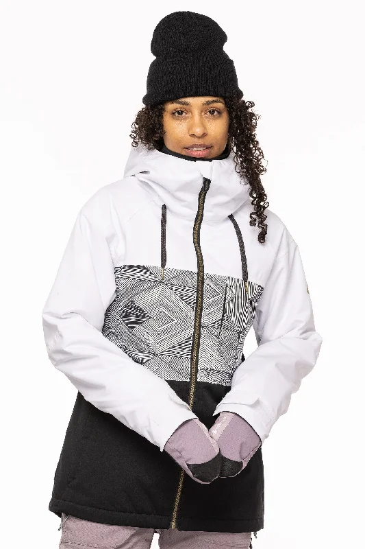 686 Athena Insulated Jacket One-Shoulder Jacket Off-the-Shoulder Jacket Asymmetrical Jacket