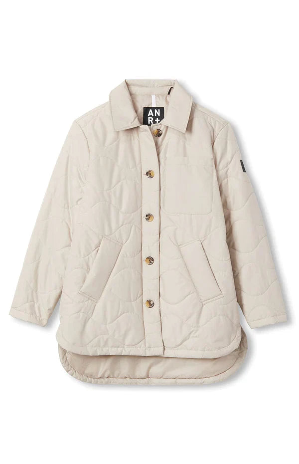 Women's Ginger Shirt Jacket A-Line Jacket Boat Neck Shawl Collar