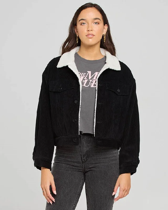 The Mad Hueys Classic Sherpa Womens Crop Cord Jacket Quilted Jacket Puffer Jacket Insulated Jacket The Mad Hueys Classic Sherpa Womens Crop Cord Jacket Quilted Jacket Puffer Jacket Insulated Jacket