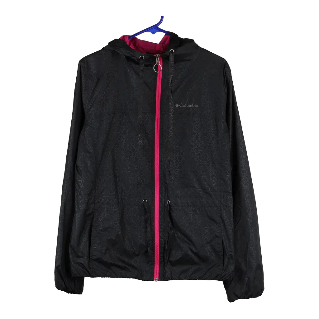 Columbia Jacket - Large Black Polyester Denim Fabric Leather Fabric Suede Fabric