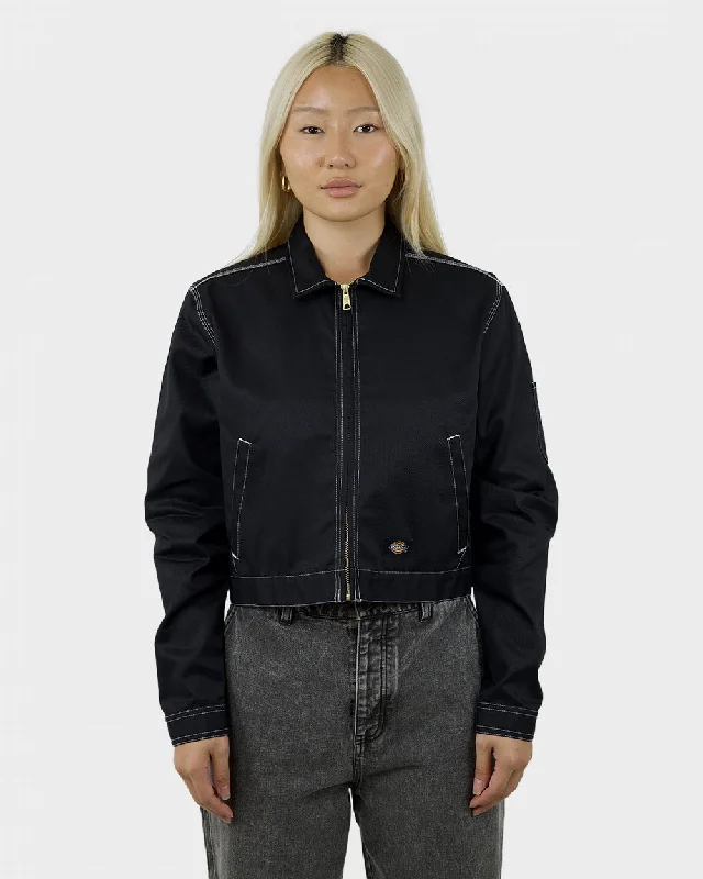 Dickies Eisenhower Women's Cropped Contrast Unlined Jacket Herringbone Jacket Houndstooth Jacket Plaid Jacket Dickies Eisenhower Women's Cropped Contrast Unlined Jacket Herringbone Jacket Houndstooth Jacket Plaid Jacket