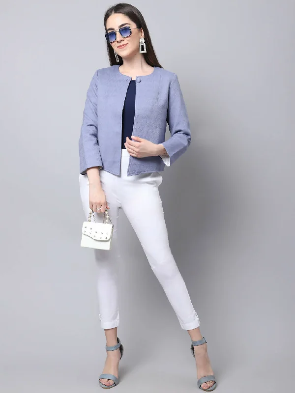 Even Apparels Grey 100% Viscose Open Front Statement Women's Jacket Rayon Fabric Velvet Fabric Corduroy Fabric Even Apparels Grey 100% Viscose Open Front Statement Women's Jacket Rayon Fabric Velvet Fabric Corduroy Fabric