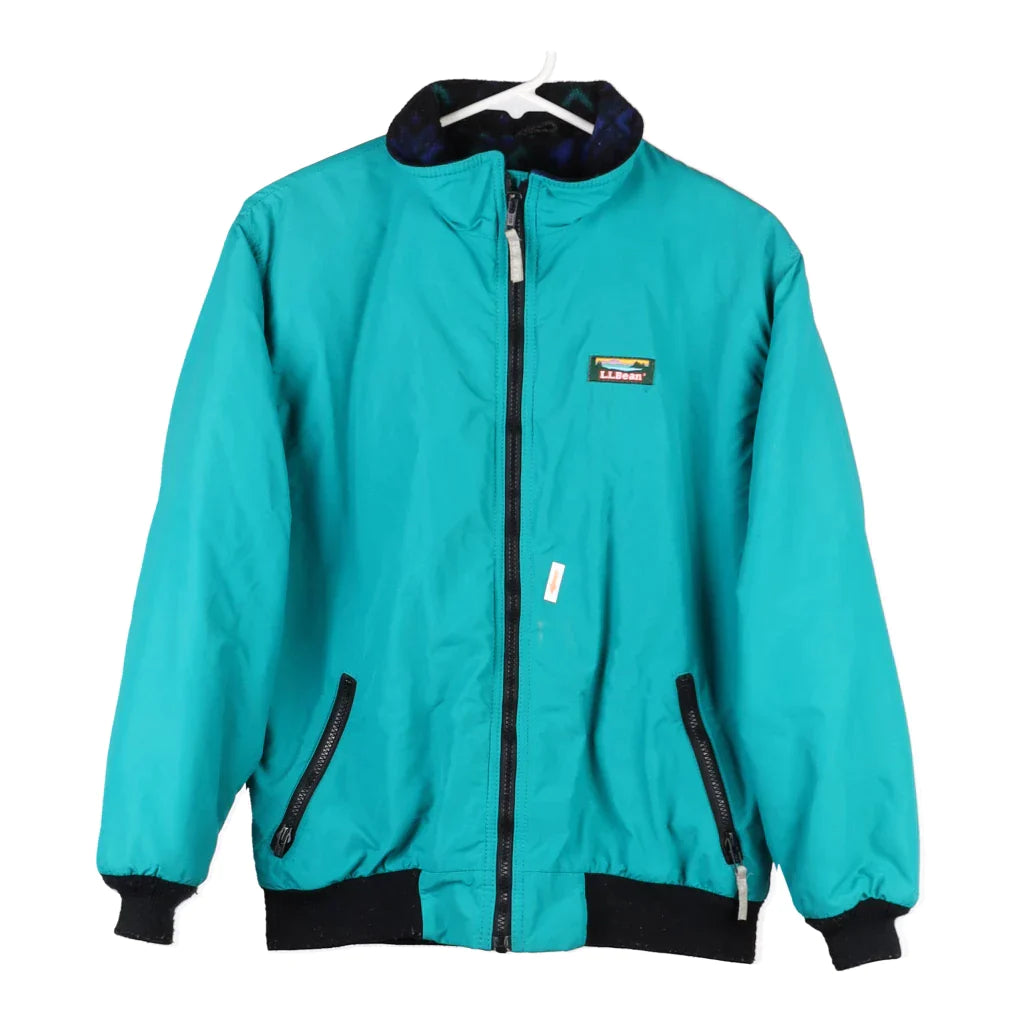 L.L.Bean Jacket - Medium Blue Polyester Fleece Jacket Down Jacket Parka