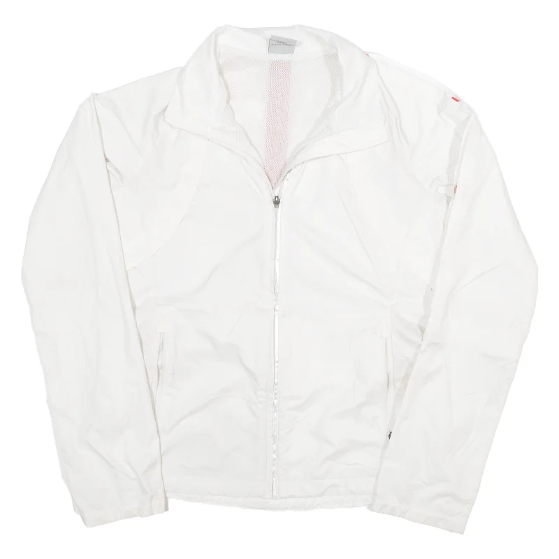 NIKE Womens Shell Jacket White S Belted Jacket Elasticated Jacket Padded Jacket