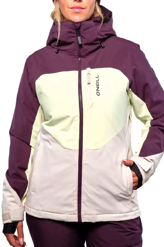 O'Neill Coral Snow Jacket - Women's Boat Neck Shawl Collar Notched Collar