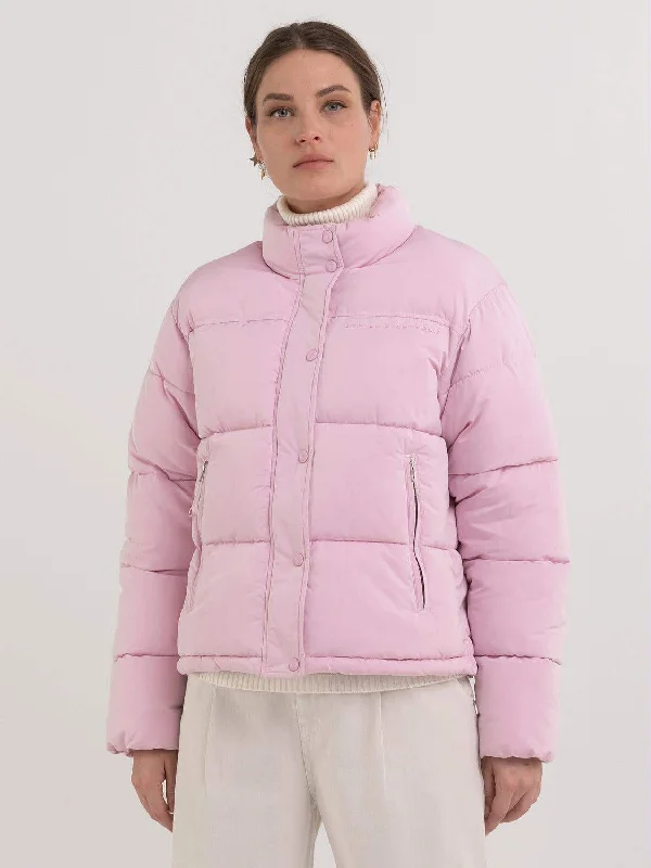 Replay W7808 84466 Jacket 666 Pink Knit Fabric Woven Fabric Fleece Fabric