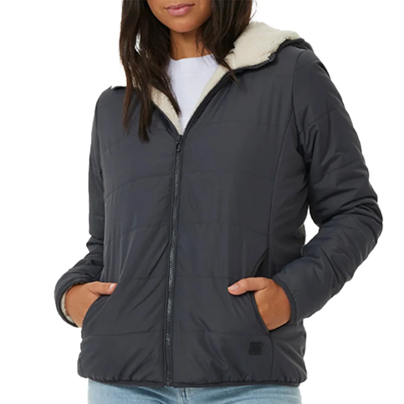 Rip Curl Women's Anti-Series Anoeta Classic Hooded Zip Jacket Satin Jacket Silk Jacket Chiffon Jacket Rip Curl Women's Anti-Series Anoeta Classic Hooded Zip Jacket Satin Jacket Silk Jacket Chiffon Jacket