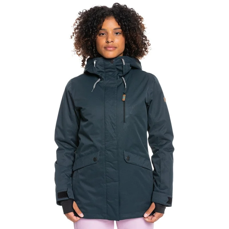 Roxy Andie Snow Jacket One-Shoulder Jacket Off-the-Shoulder Jacket Asymmetrical Jacket Roxy Andie Snow Jacket One-Shoulder Jacket Off-the-Shoulder Jacket Asymmetrical Jacket