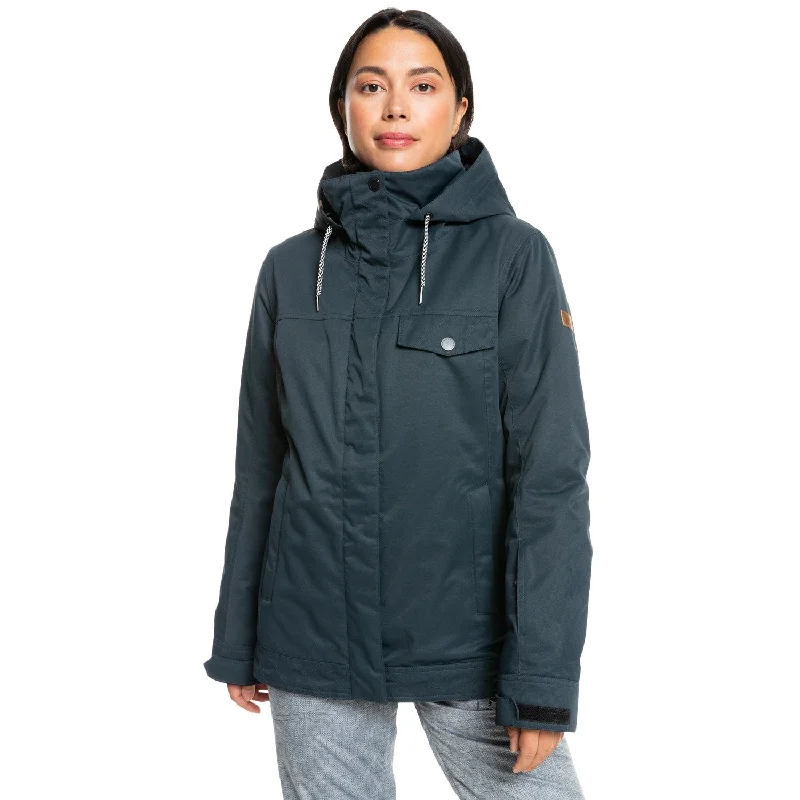 Roxy Billie Women's Snow Jacket Appliqued Jacket Beaded Jacket Sequined Jacket