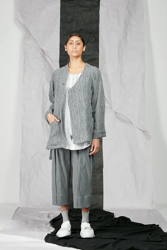 SL21 KUMI KIMONO ZIP JACKET - SEAFOAM TEAL Satin Jacket Silk Jacket Chiffon Jacket