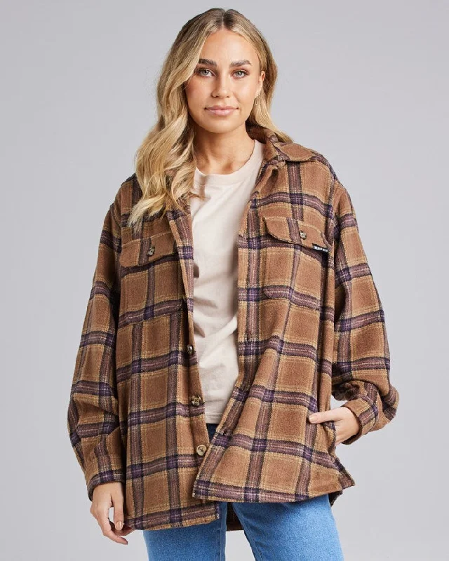 The Mad Hueys Surf Check Womens Jacket Trench Coat Raincoat Waterproof Jacket