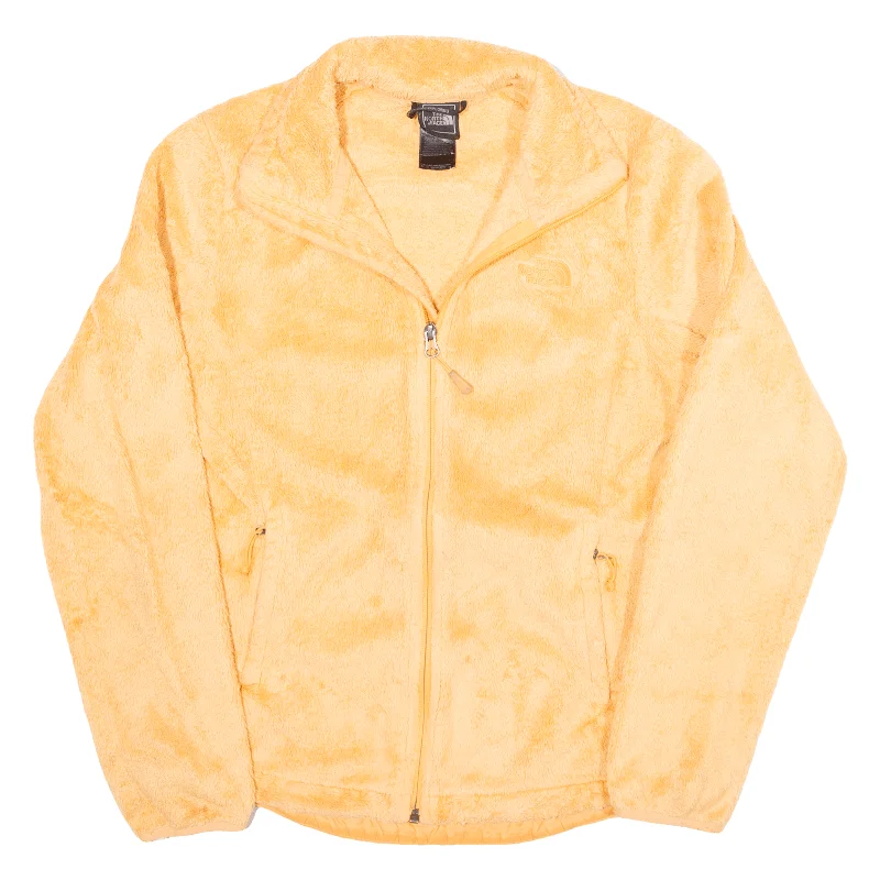 THE NORTH FACE Womens Fleece Jacket Orange S Boat Neck Shawl Collar Notched Collar