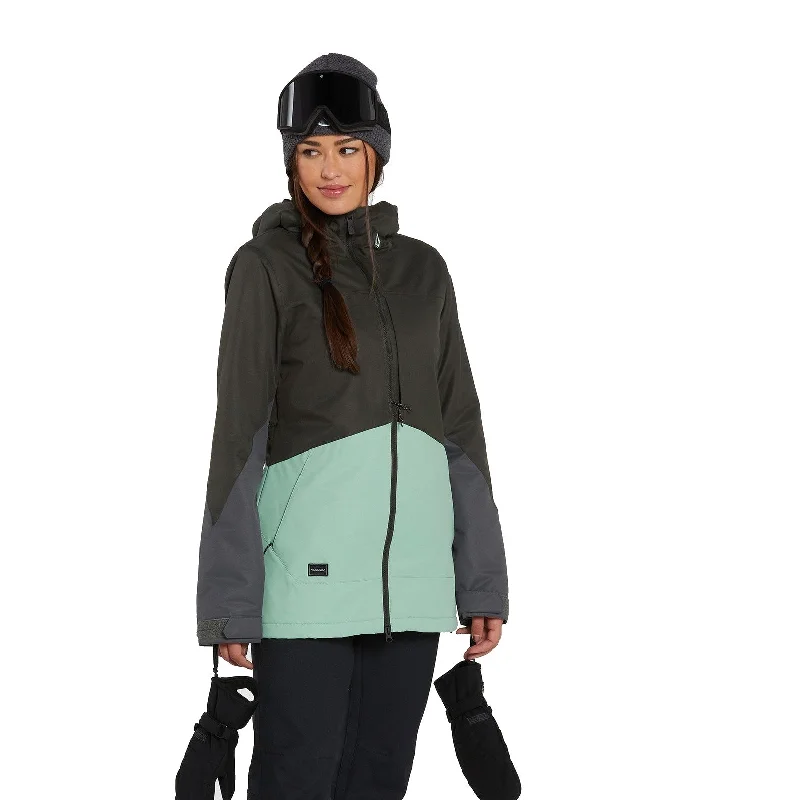 Volcom Stayer Women's Insulated Jacket Belted Jacket Elasticated Jacket Padded Jacket Volcom Stayer Women's Insulated Jacket Belted Jacket Elasticated Jacket Padded Jacket