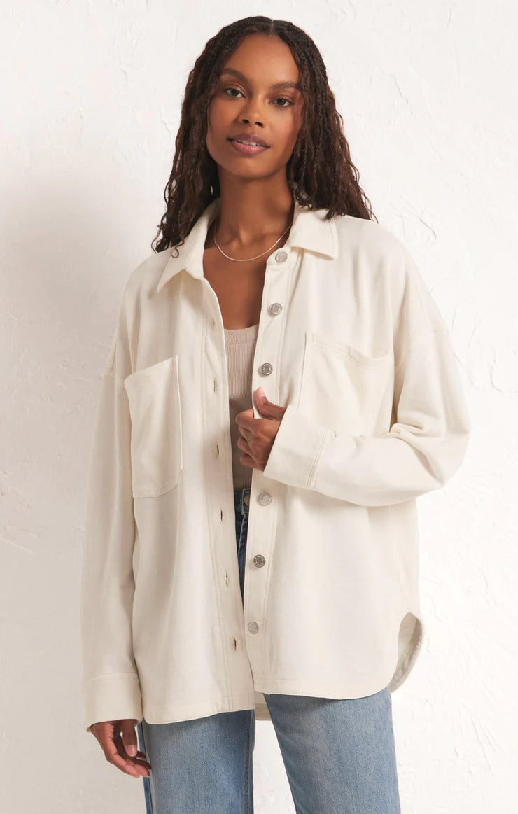Z Supply - All Day Knit Denim Jacket Wool Jacket Cashmere Jacket Tweed Jacket