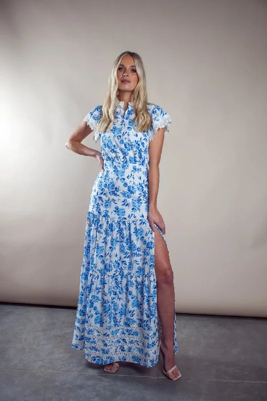 Bellflower Blue and White dress
