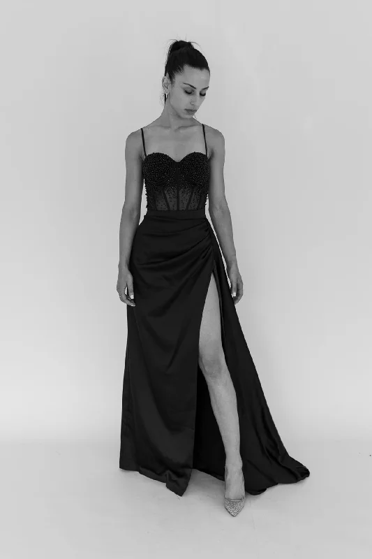 Delta Corset Gown Black by HSH