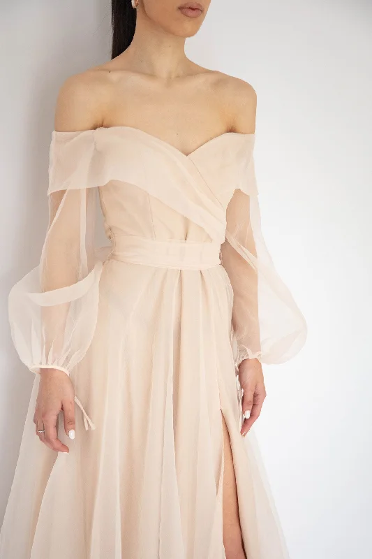 Rana Gown In Ivory by HSH