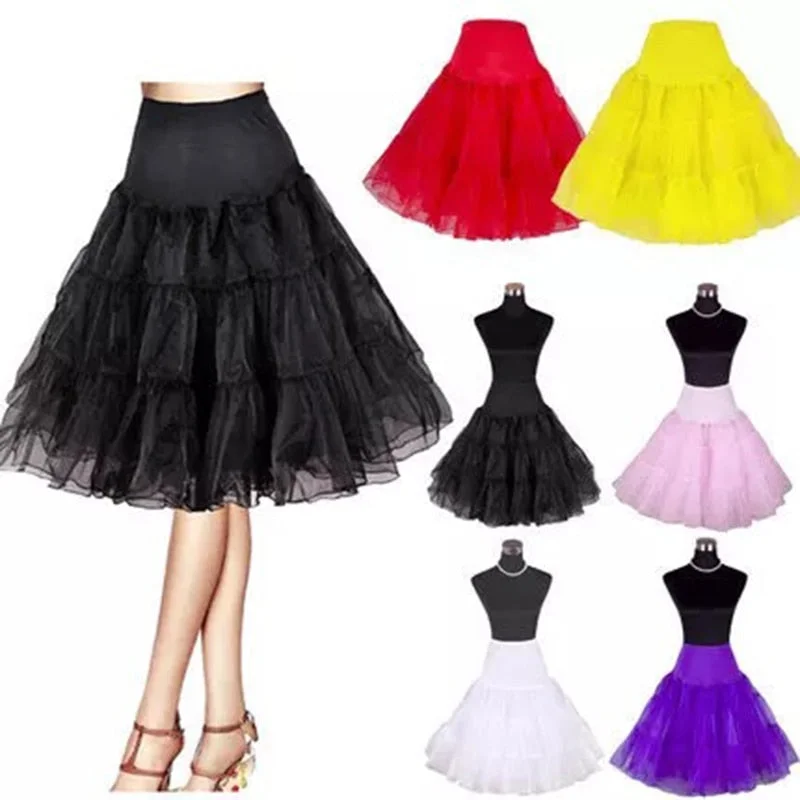 2019 Spring Cosplay Petticoat Woman Underskirt 65CM Length Knee Short Wedding Petticoat 3 Layers Puffy Organza Evening Tutu tulle skirt dreamy 2019 Spring Cosplay Petticoat Woman Underskirt 65CM Length Knee Short Wedding Petticoat 3 Layers Puffy Organza Evening Tutu tulle skirt dreamy