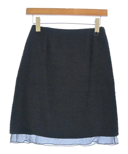 CHANEL Mini skirts velvet skirt plush