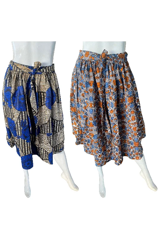 African Short Skirts (Pack of 2 Pieces) velvet skirt luxury