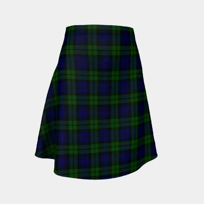 Campbell Modern Tartan Flared Skirt linen skirt natural