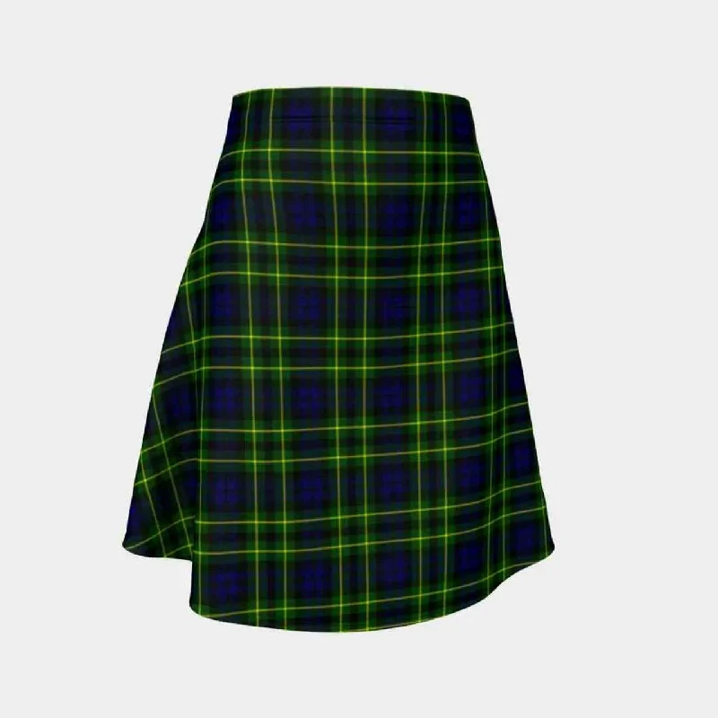 Campbell of Breadalbane Modern Tartan Flared Skirt ruffled skirt detail