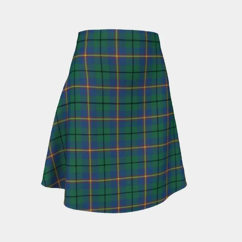 Carmichael Ancient Tartan Flared Skirt denim skirt trendy