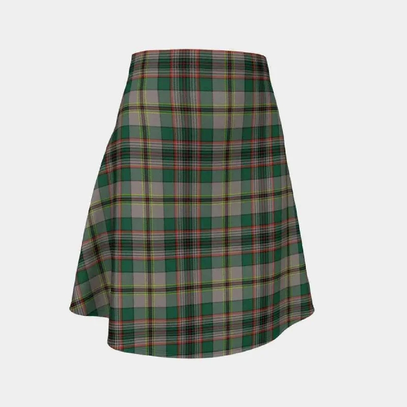 Craig Ancient Tartan Flared Skirt linen skirt airy