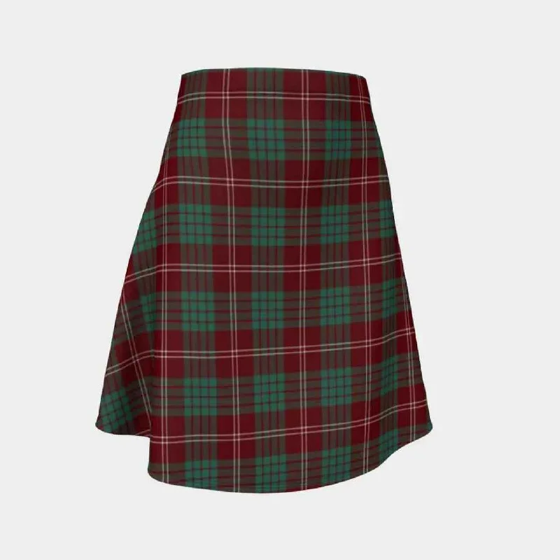 Crawford Modern Tartan Flared Skirt leather skirt durable