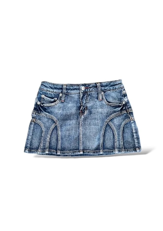 Denim Mini Skirt lace skirt romantic