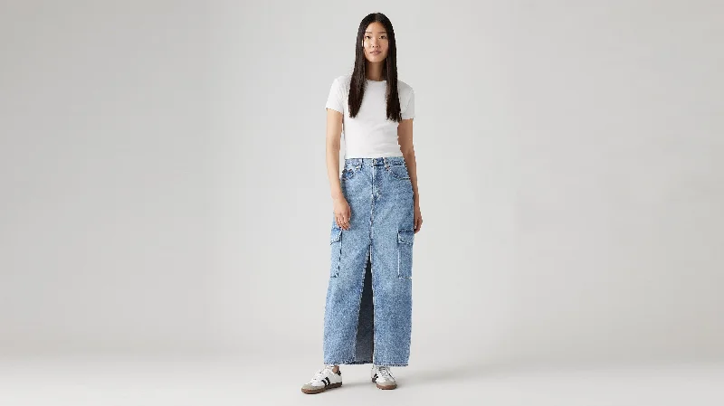 Levi's® Women's Ankle Column Cargo Skirt midi skirt versatile