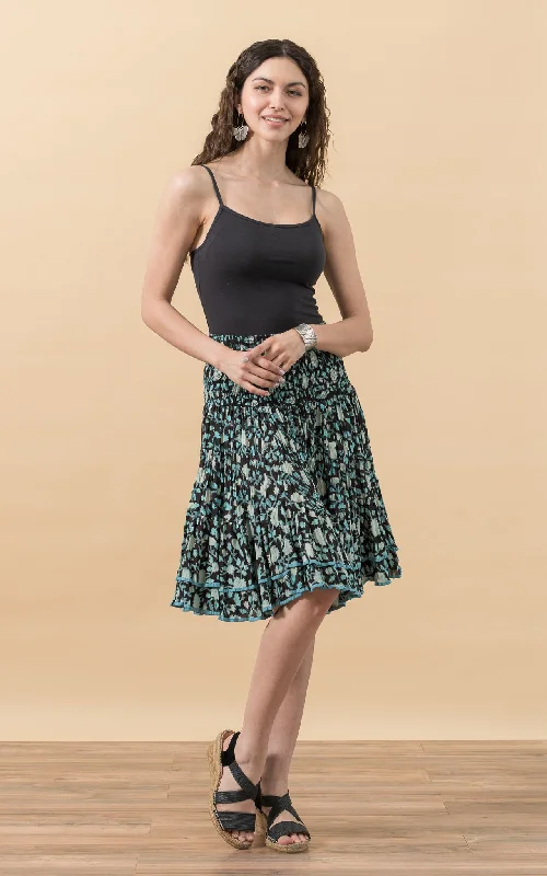 Macarena Skirt, Mini, Nevada Blue lace skirt elegant