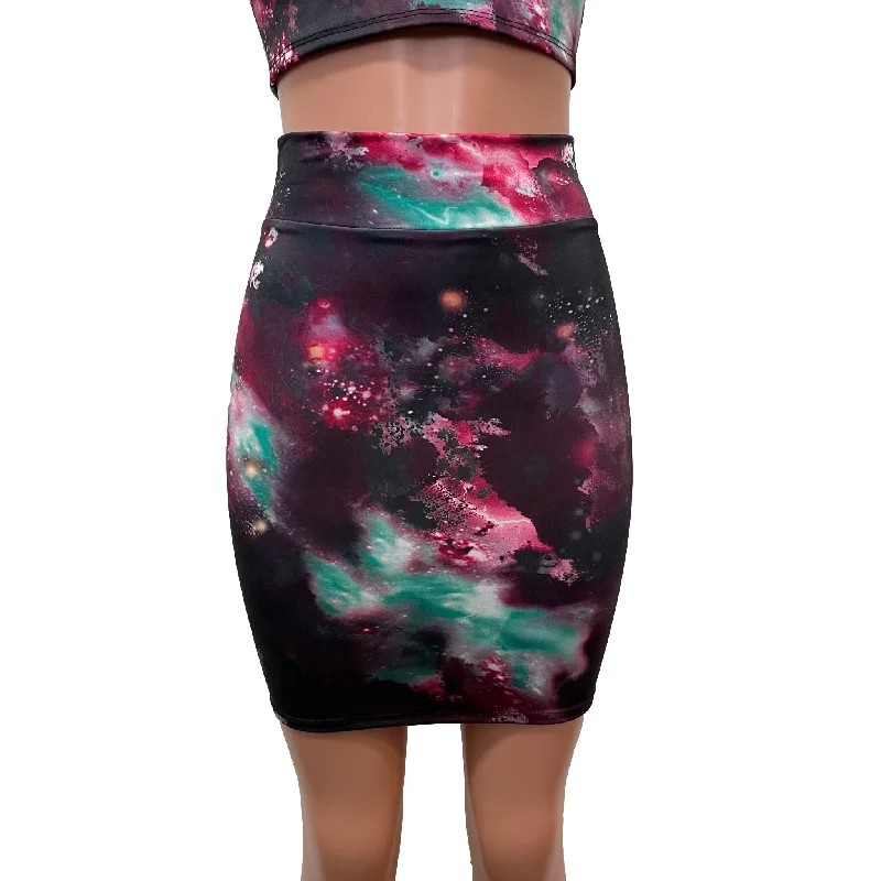 SALE - SMALL - New Galaxy High Waisted Pencil Mini Skirt wrap skirt elegant