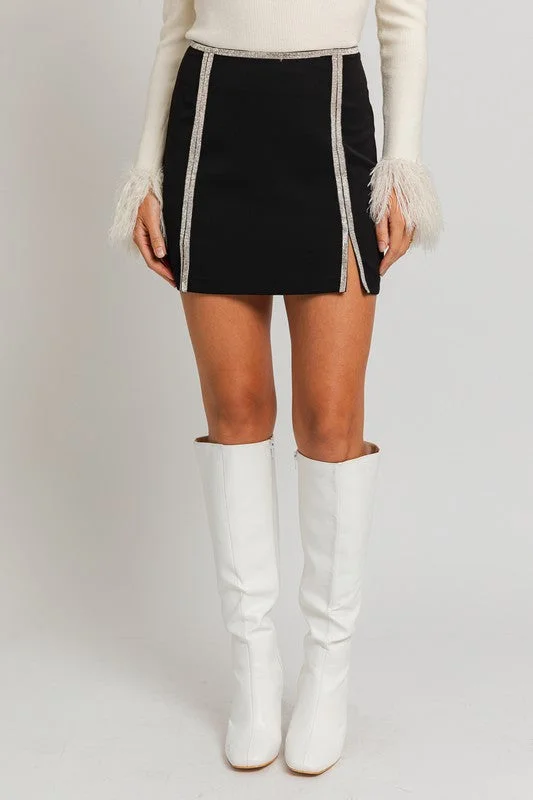 She Walks She Shines Mini Skirt corduroy skirt cozy